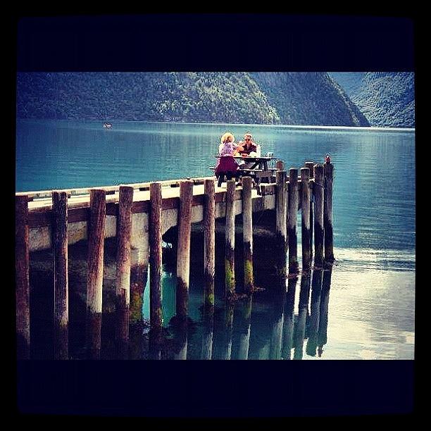 Cute Photograph - ...very Romantic! #lovers #lake by Kiko Bustamante