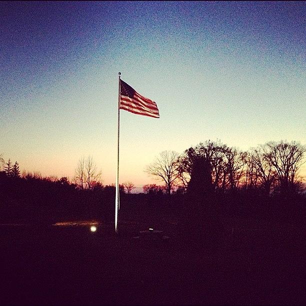 Sunset Photograph - Veterans Day 2012 
#veteransday #igers by Tim Paul