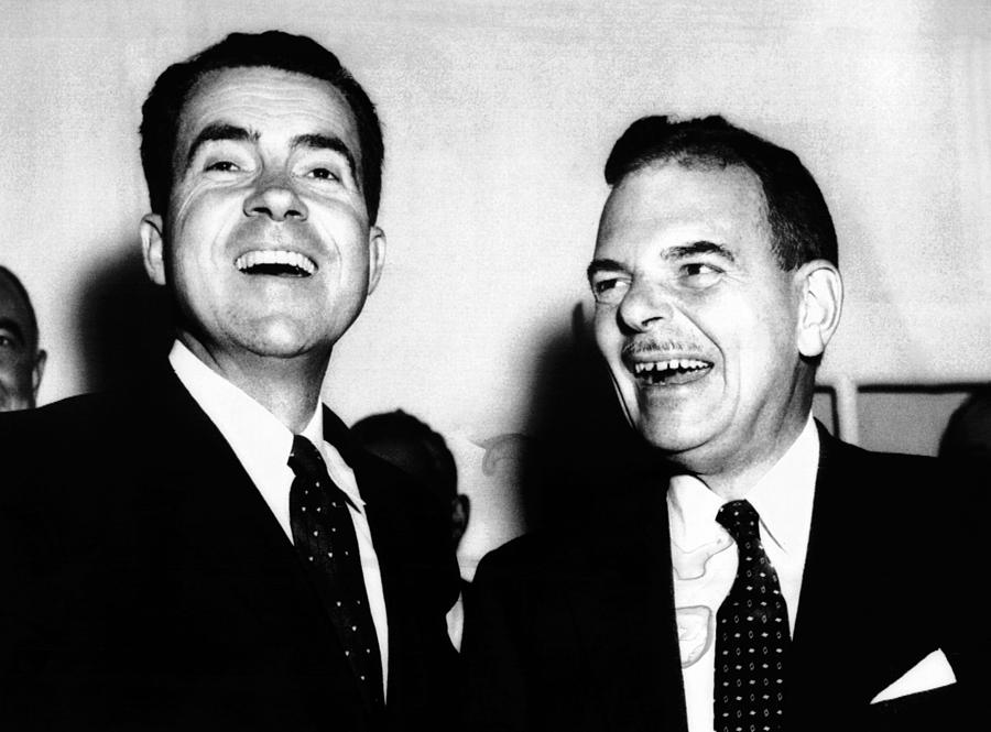 Vice President Richard Nixon And Former Photograph by Everett