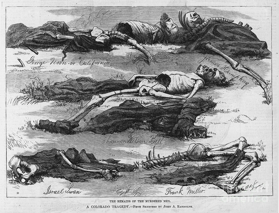 Victims Of Alfred Packer Drawing by Granger