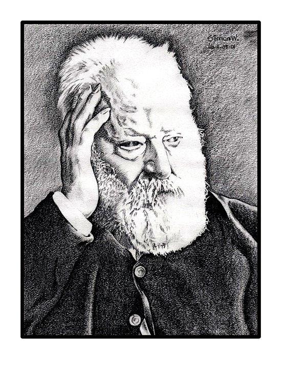 Victor Hugo Drawing by Peace Simon Pixels