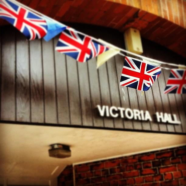 Flag Photograph - Victoria Hall #picoftheday #iphoneonly by Richard Freeman