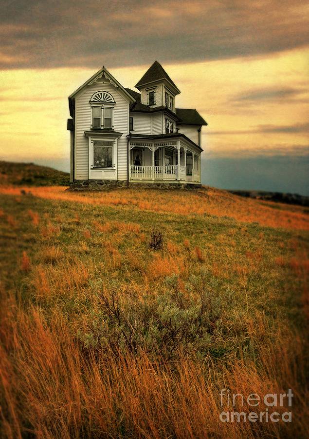 Victorian House on a Hill Photograph by Jill Battaglia