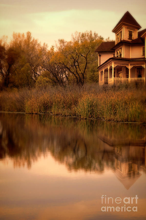 Victorian House Reflected Photograph by Jill Battaglia