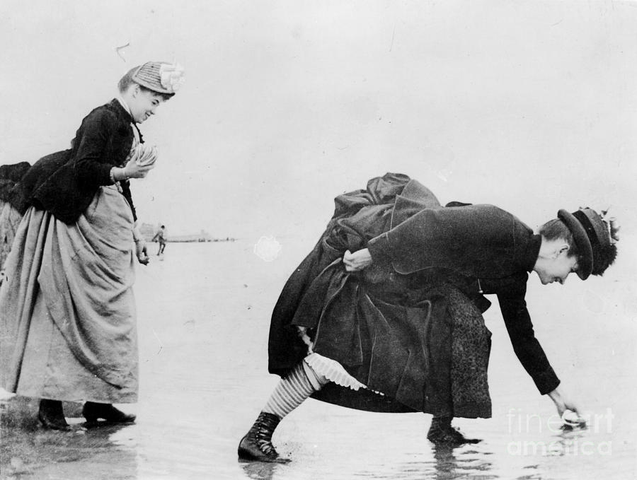 Victorian Ladies On The Beach Photograph by Photo Researchers, Inc. Victorian Ladies On The Beach Photograph by Photo Researchers, Inc.