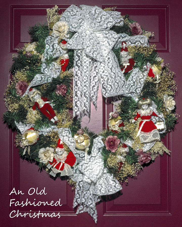 Holiday Photograph - Victorian Wreath by Sally Weigand