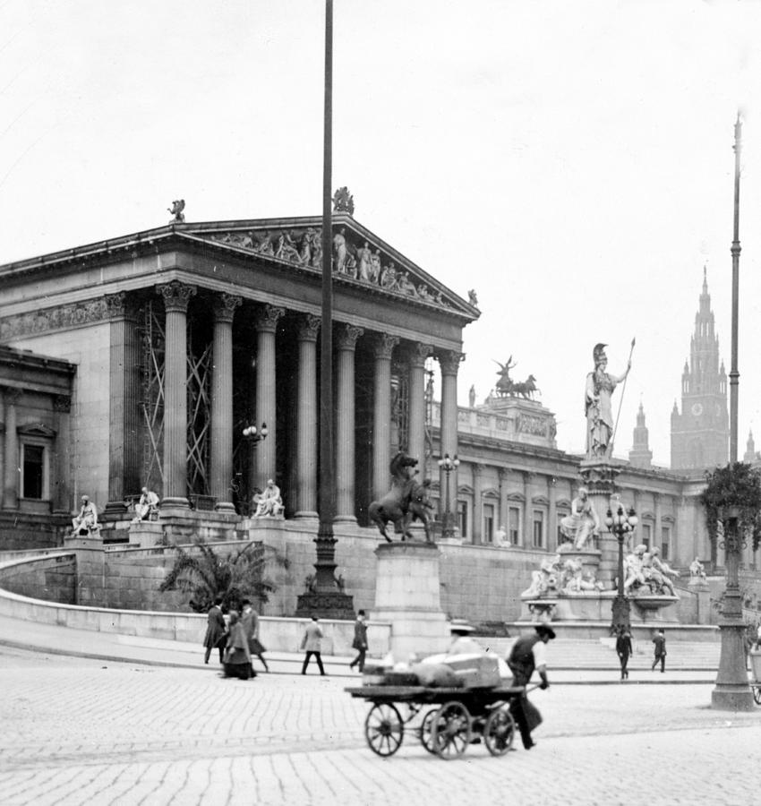 City Photograph - Vienna Austria - Parliament Building - c 1926 by International  Images