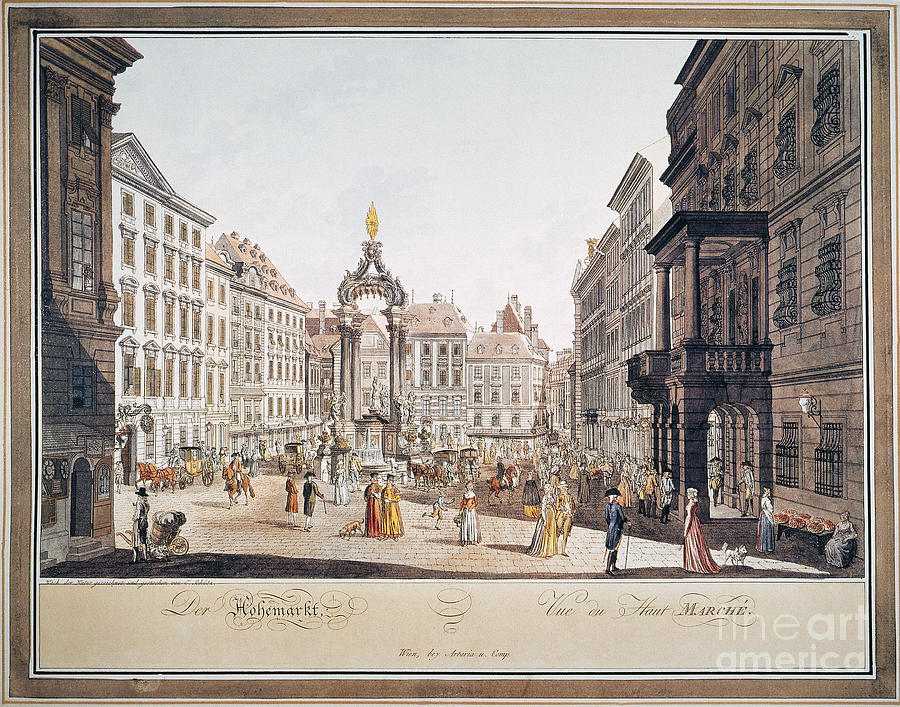 Vienna: Hohemarkt, 1793 Photograph by Granger