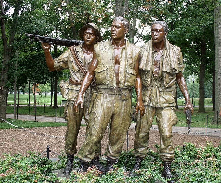 Vietnam - The Three Soldiers Photograph by Sherrie Winstead
