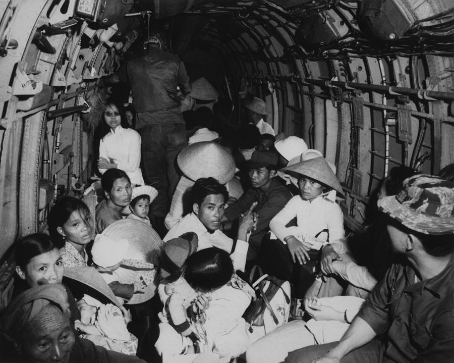 Vietnam Refugees Evacuated. Us Air Photograph by Everett - Fine Art America