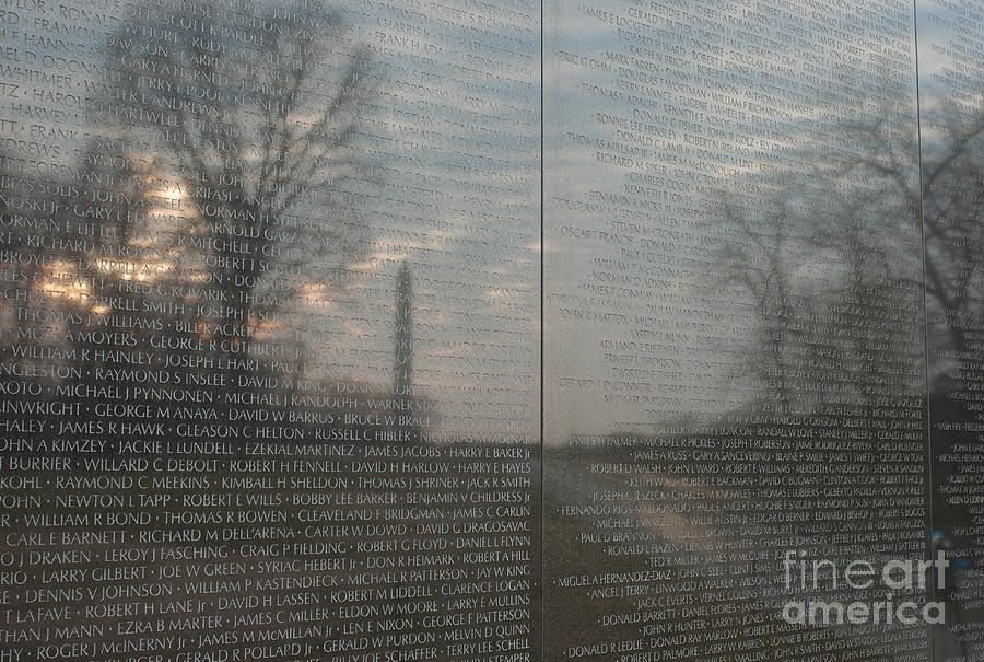 Vietnam Veterans Memorial  Photograph by Clarence Holmes