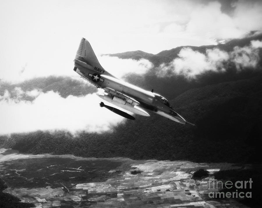 Vietnam War: A4 Skyhawk Photograph by Granger