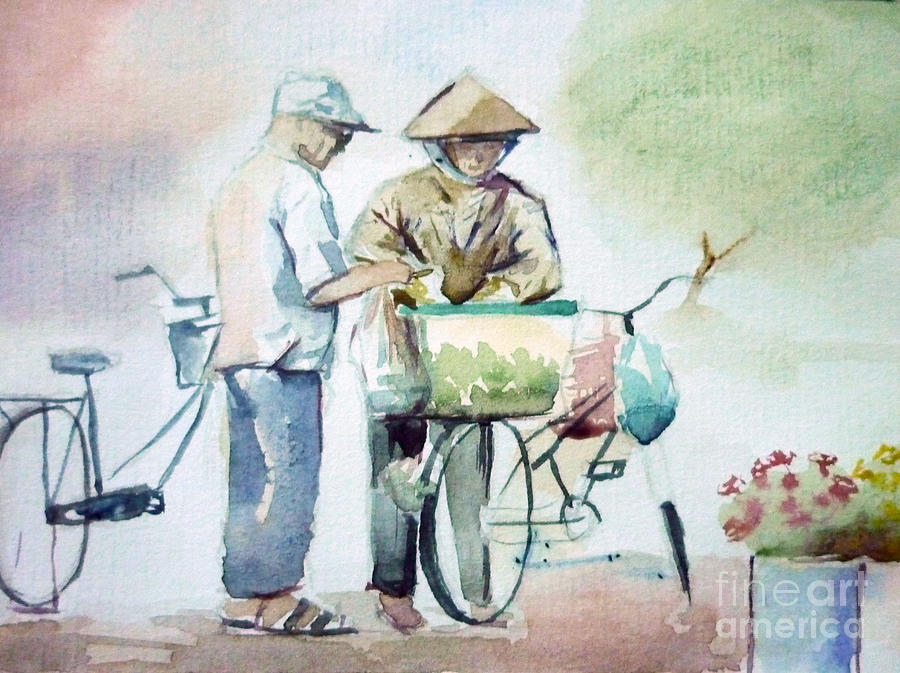 Vietnamese people Painting by Vuong Anh Tuan
