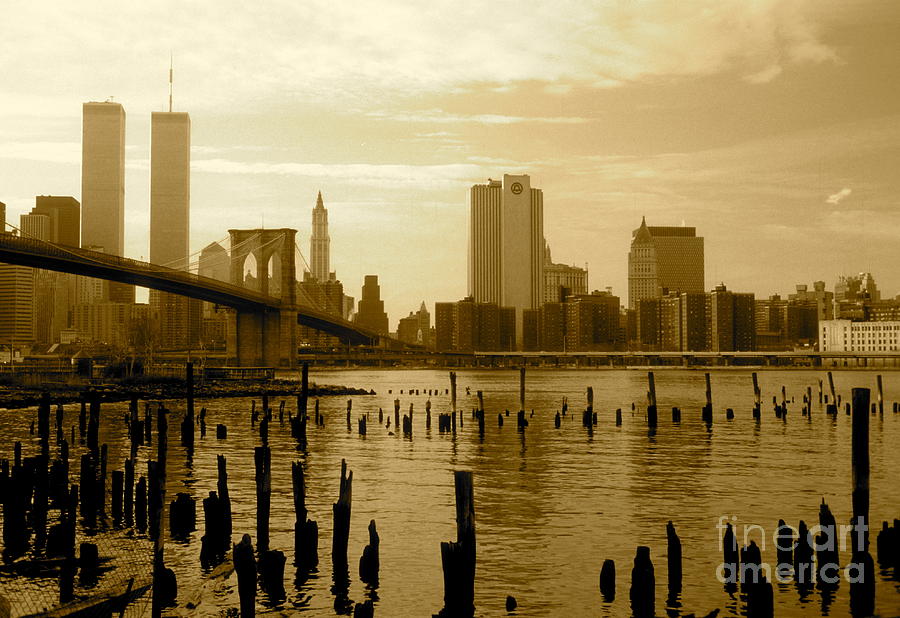 Bridge Photograph - View From Brooklyn Bridge Park by Mark Gilman