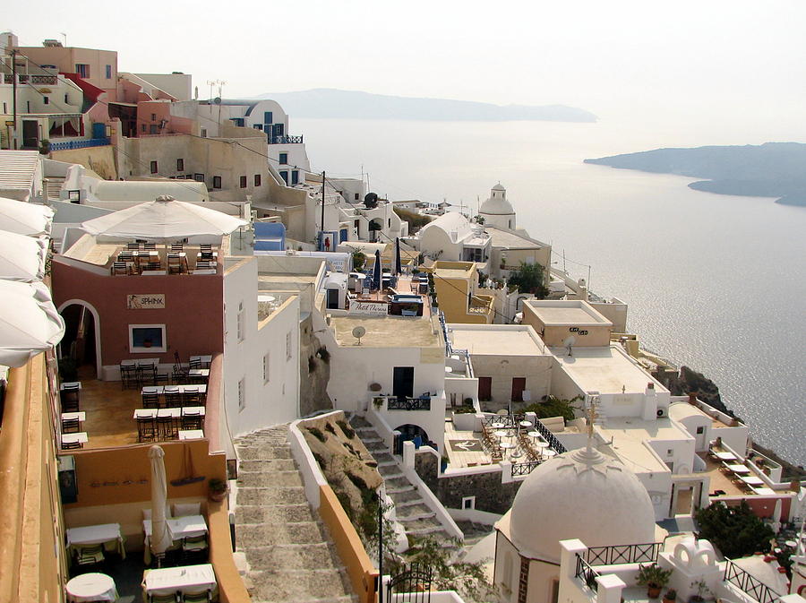 View from Fira Photograph by Carla Parris
