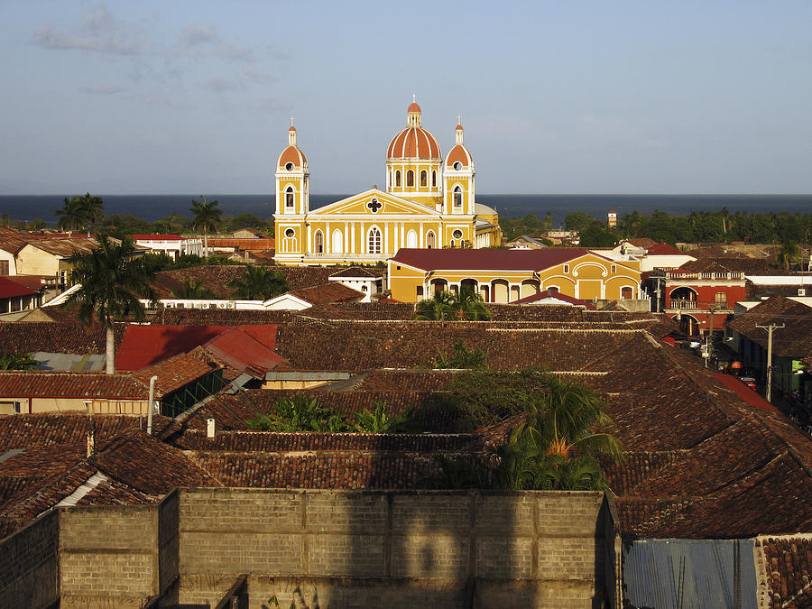Sunset Photograph - View From Iglesia La Merced Granada Nicaragua by Kurt Van Wagner