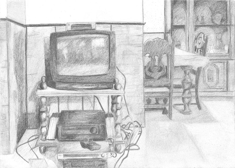 Couch Drawing view from my couch drawingnicole marinette Couch Drawing view from my couch drawingnicole marinette