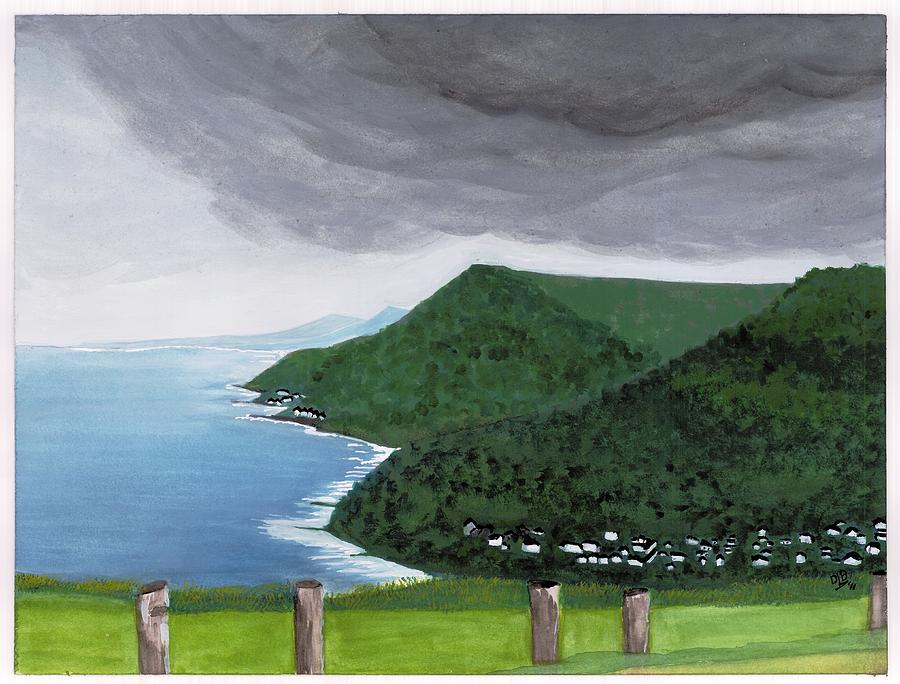 View from Road to Wollongong Painting by David Bartsch