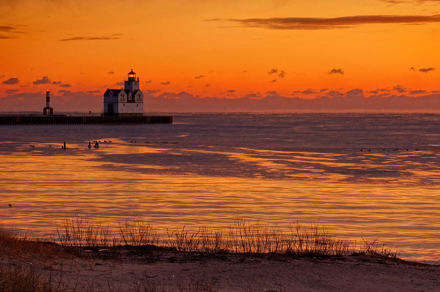 Lake Michigan Photograph - View from Shore by Bill Pevlor