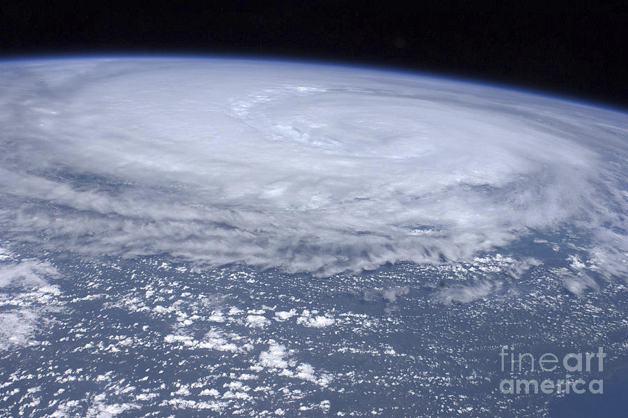View From Space Of Hurricane Irene Photograph by Stocktrek Images