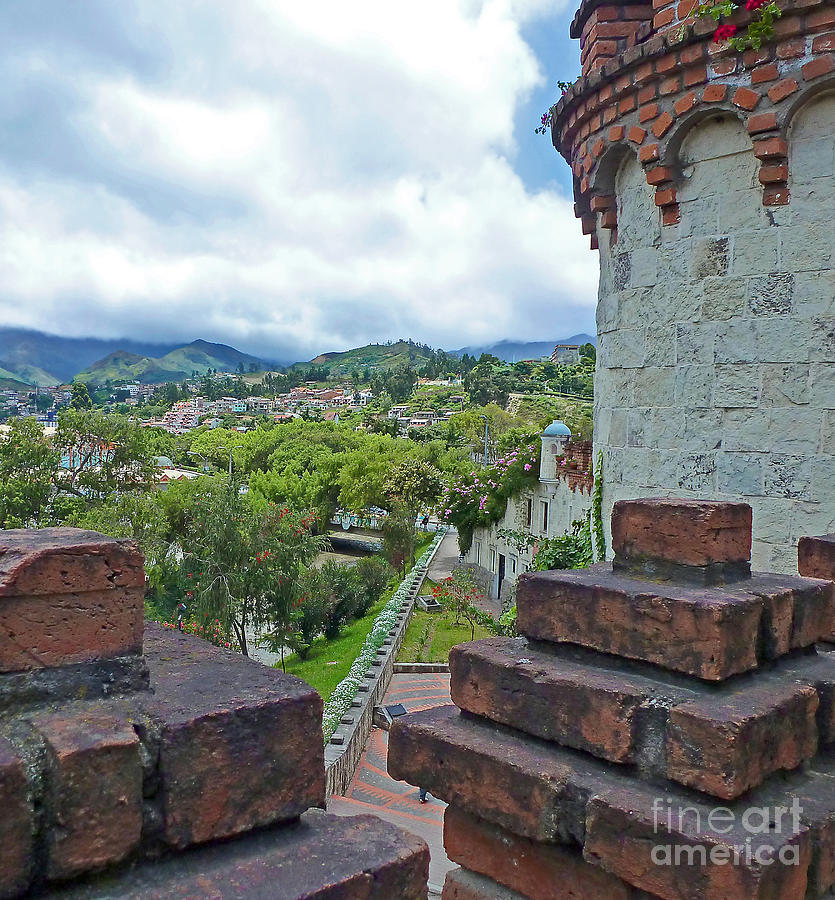 View from the city walls - Loja - Ecuador Photograph by Julia Springer