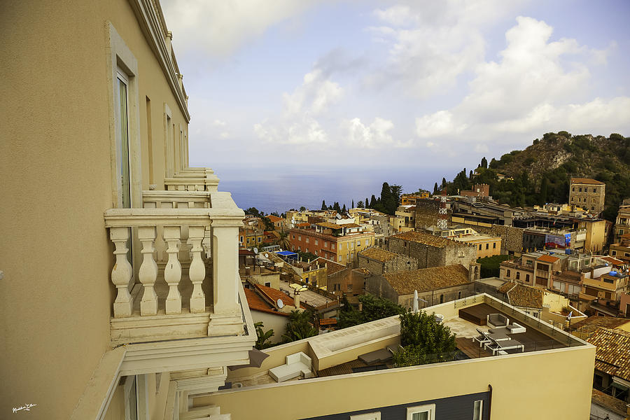 View From The Terrace - Taormina - Sicily Photograph by Madeline Ellis