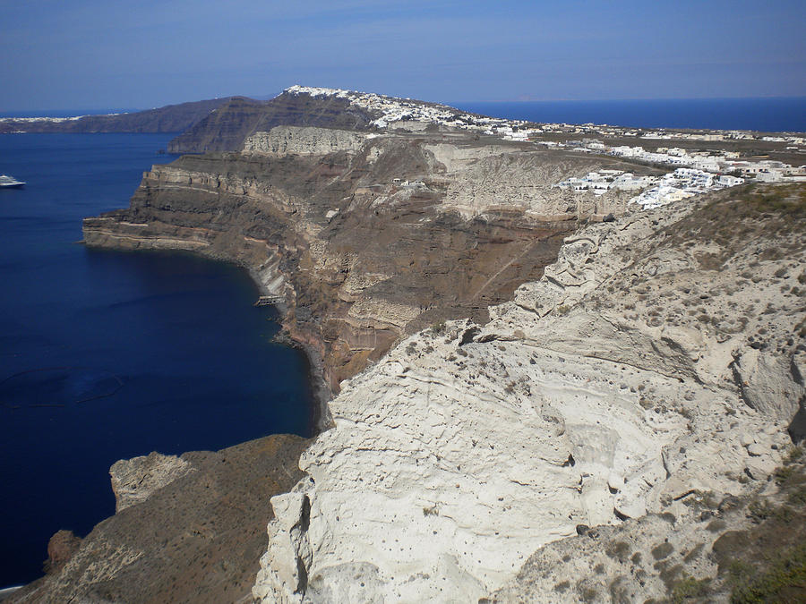 Nature Photograph - View in Santorini Greece by Colette V Hera Guggenheim