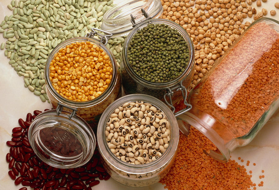 View Of An Assortment Of Beans And Pulses Photograph by Erika Craddock ...