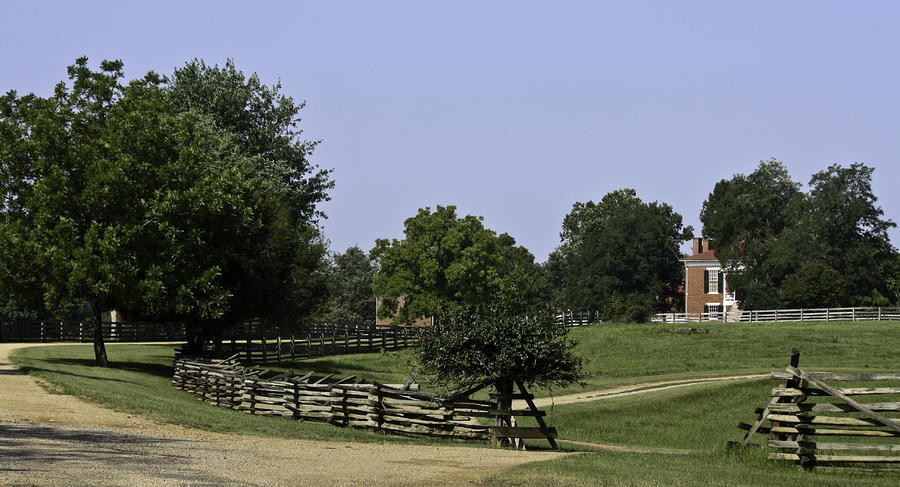 Brick Photograph - View of Appomattox Courthouse 2 by Teresa Mucha