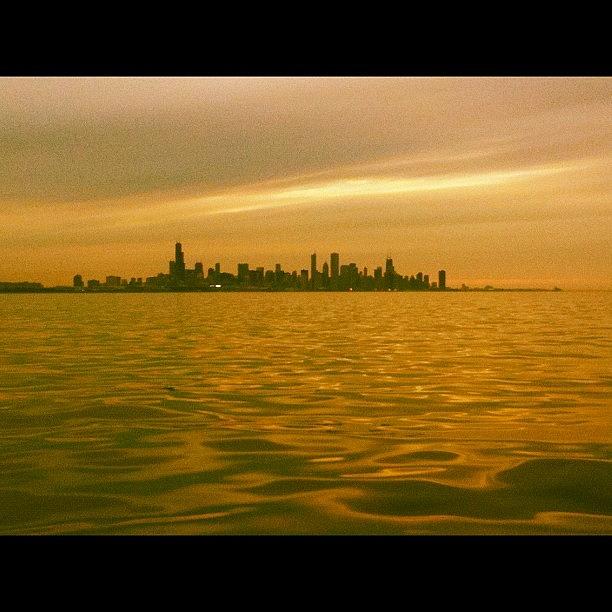Chicago Photograph - View Of Chicago From The Lake by David Sabat