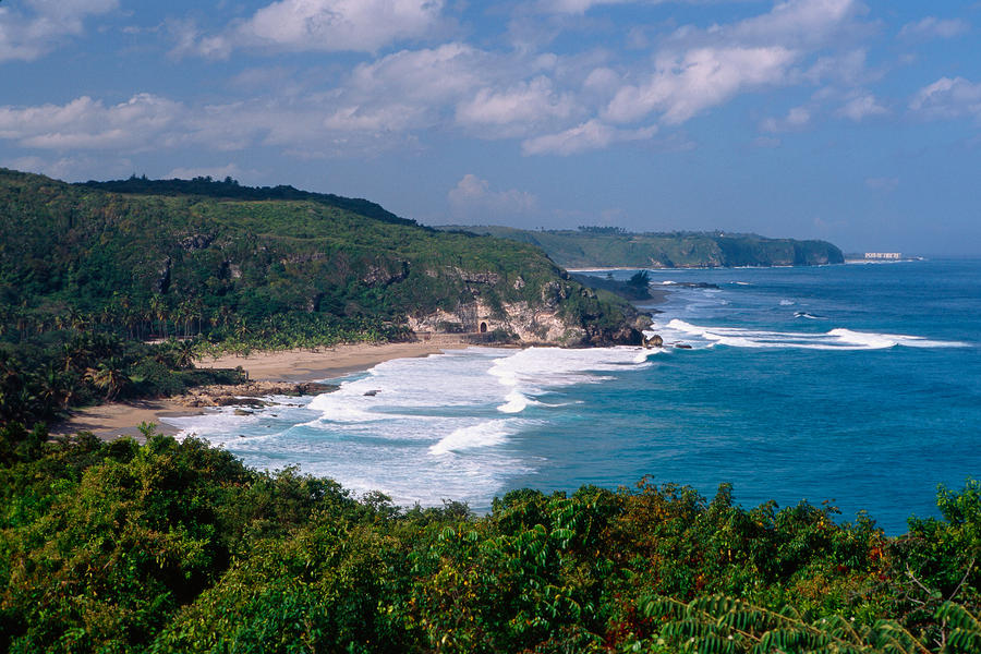 View Of Guajataca Beach Isabela Puerto Rico by George Oze