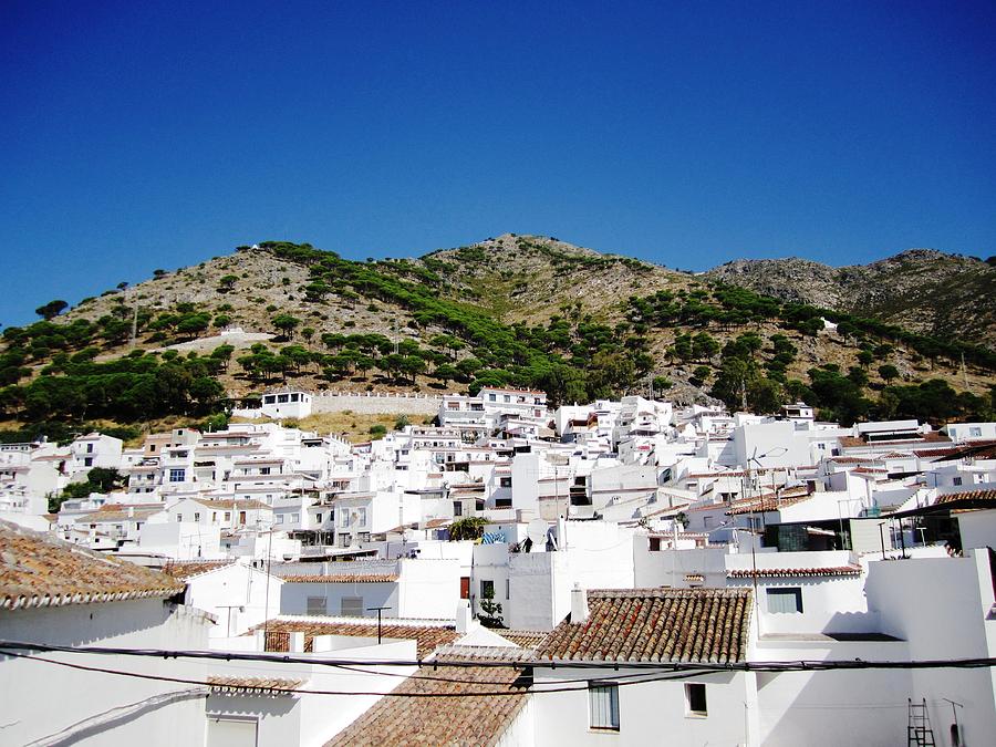 View of Mijas Hilltop White Homes Spain Photograph by John Shiron