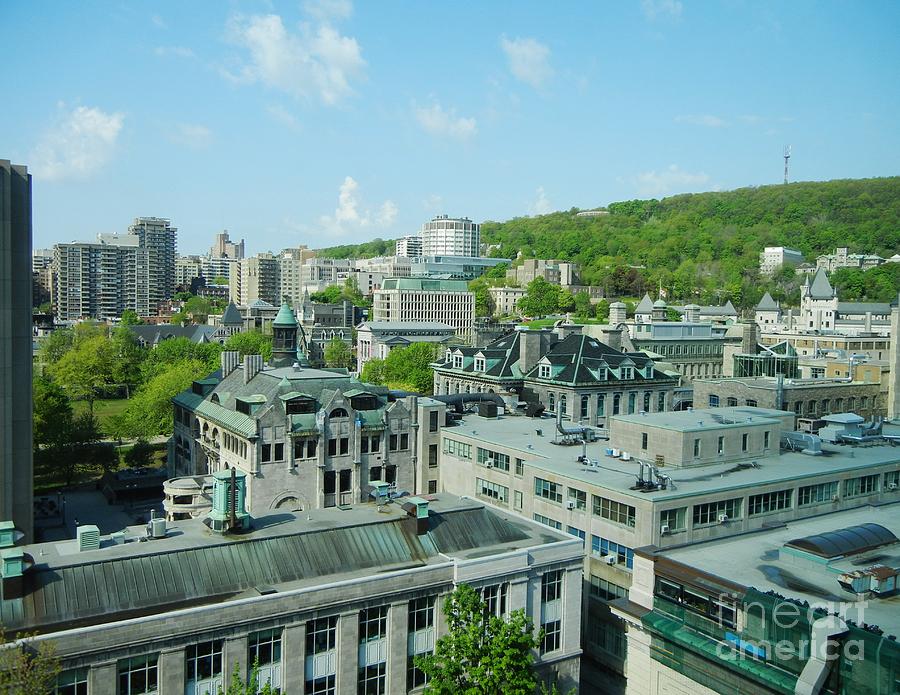 View of Montreal  From Royal Victoria College Photograph by Reb Frost