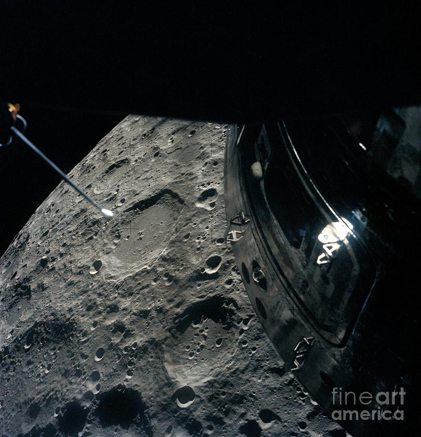 View Of Moon From Apollo 13 Photograph by Nasa