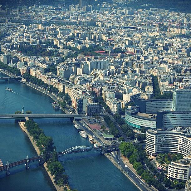Paris Photograph - View Of #paris From The #eiffeltower! by Jen Hernandez
