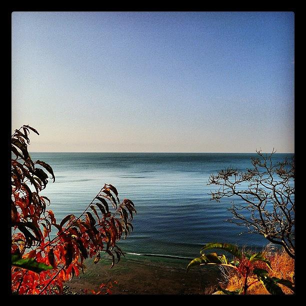 Blue Photograph - View Of #serene #lakeerie by Brandon White