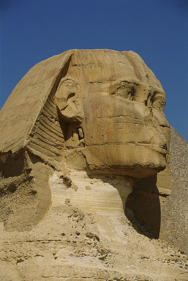 View Of The Head Of The Sphinx At Giza Photograph by Kenneth Garrett