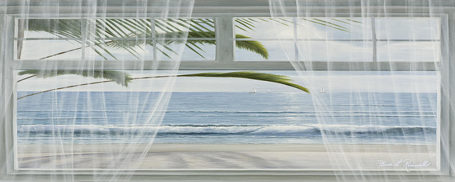 View of the Tropics Panoramic View Painting by Diane Romanello