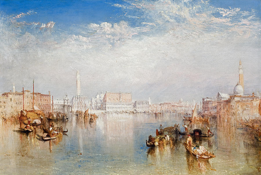 View Of Venice The Ducal Palace Dogana And Part Of San Giorgio Painting ...