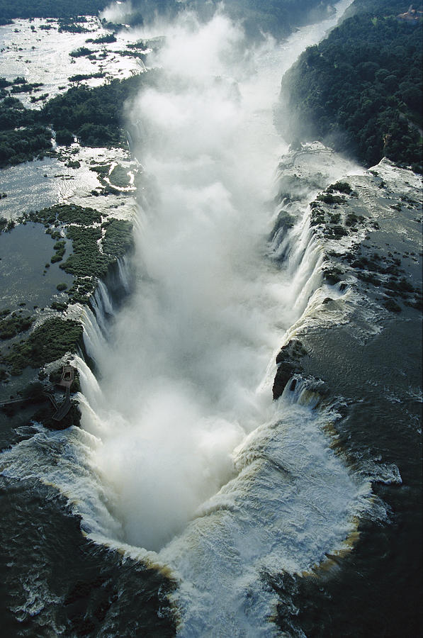 View Over The Iguacu Falls Photograph by Mark Moffett