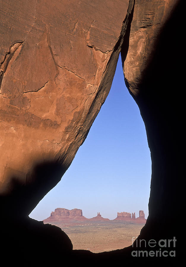 View Through Teardrop Arch Photograph by Greg Dimijian