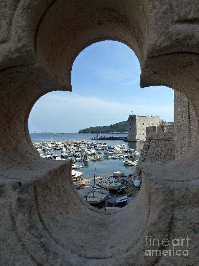 View to the old port of Dubrovnik Photograph by Amalia Suruceanu