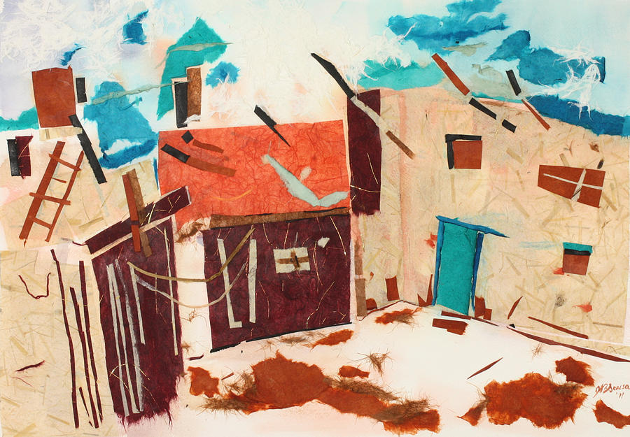 Village Corner Painting by Joyce Ann Burton-Sousa