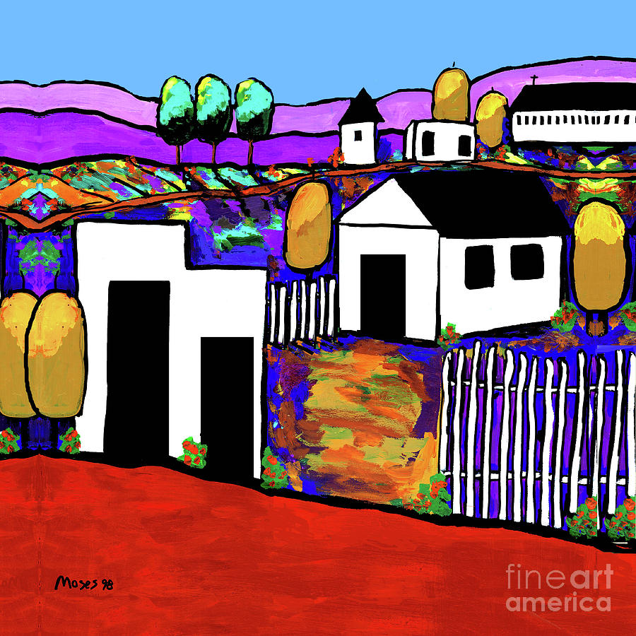 Village Painting by Dale Moses