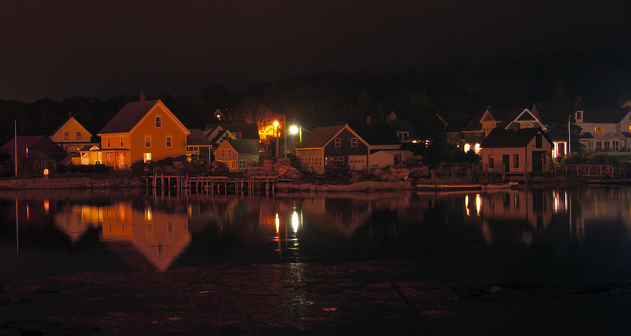 Vinalhaven Island At Night Photograph by Glenn Gordon
