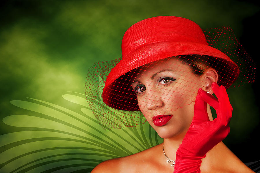 vintage red hat