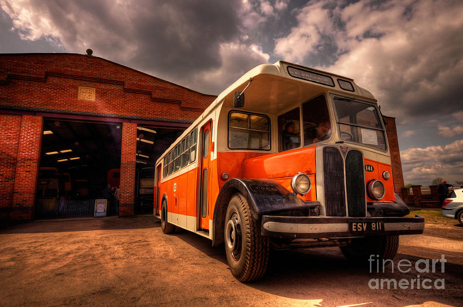 Vintage Photograph - Vintage Bus  by Rob Hawkins