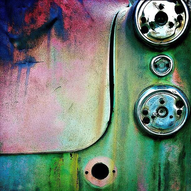 Patina Photograph - Vintage Car Detail by Felice Willat