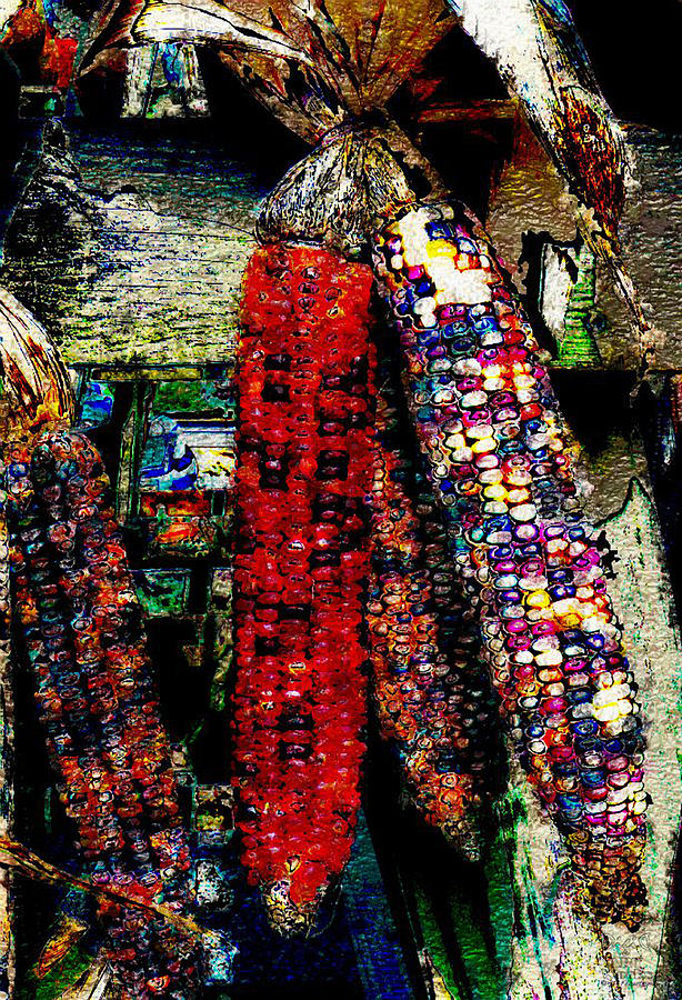 Vintage Corn Photograph by Dee Flouton
