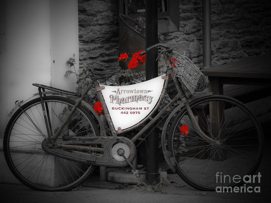 Vintage Delivery Bike Photograph by Karen Lewis